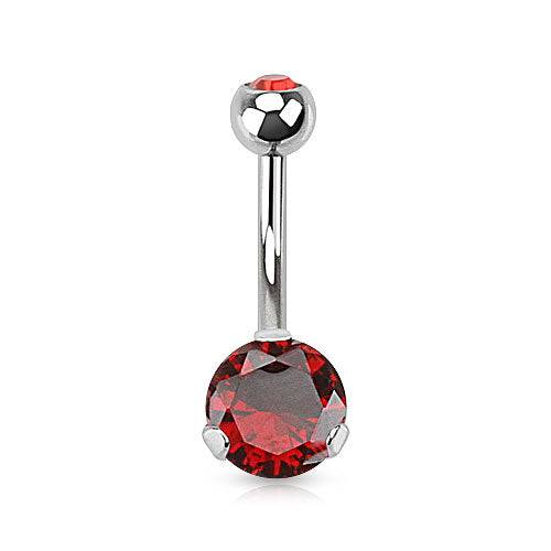 Ruby Belly Ring Dangle Belly Button Rings Dangle Belly Rings