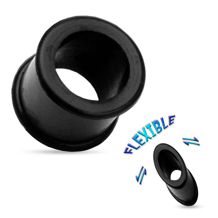 Ultra Soft Double Flared Silicone Flexible Ear Gauges Tunnels - Pierced Universe